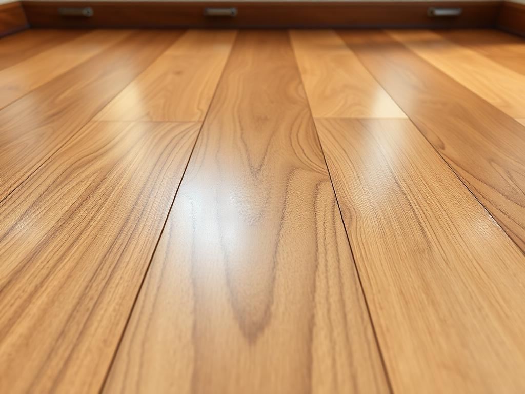 Hardwood floor after cleaning