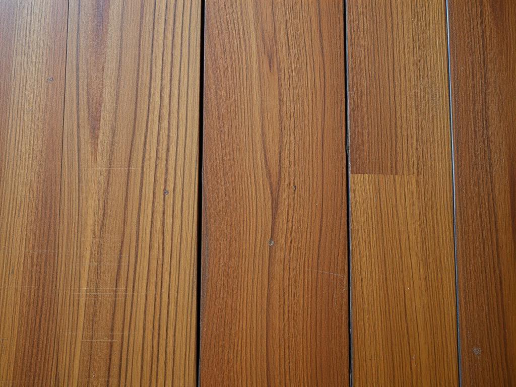 Hardwood floor before cleaning